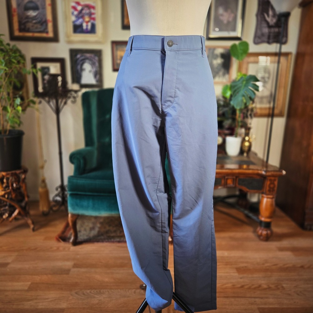 Banana Republic Chino Pants Blue Mens 36x30 Dress Trousers Casual Smart Slacks